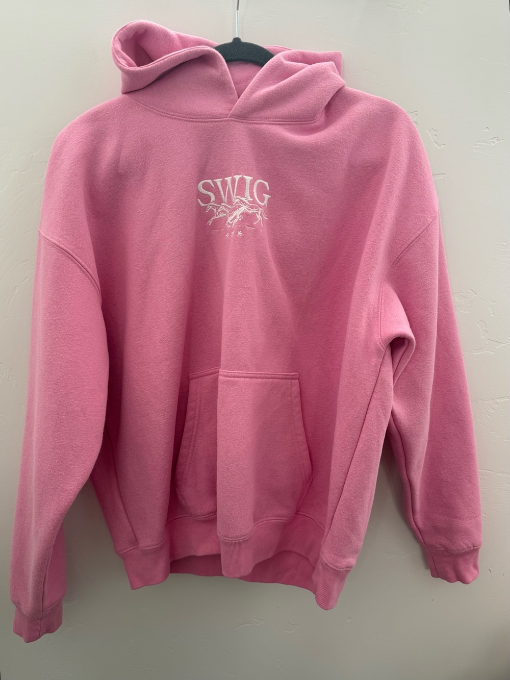 SWIG Women’s Pink Pullover Hoodie